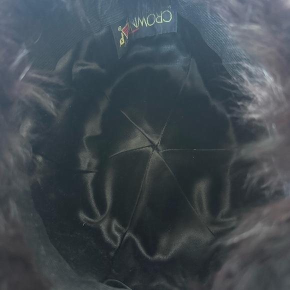 vintage fur crown cap winnipeg canada leather fur main image 7